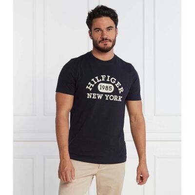 Tommy Hilfiger T-shirt MONOTYPE COLLEGIATE TEE Regular Fit granatowy L Tommy Hilfiger T-shirt MONOTYPE COLLEGIATE TEE Regular Fit granatowy L