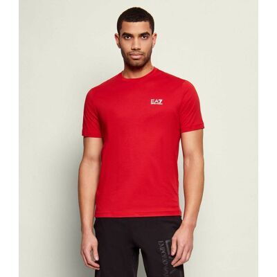 EA7 T-shirt Slim Fit czerwony M EA7 T-shirt Slim Fit czerwony M