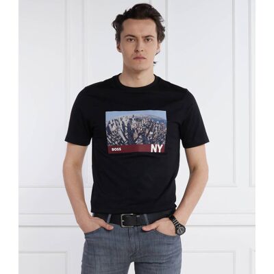 Boss BLACK T-shirt Tiburt 511 Regular Fit czarny L Boss BLACK T-shirt Tiburt 511 Regular Fit czarny L