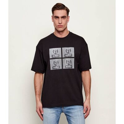HUGO T-shirt Draxon Oversize fit czarny S HUGO T-shirt Draxon Oversize fit czarny S