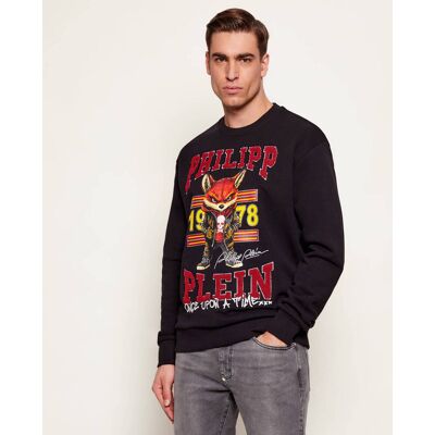 Philipp Plein Bluza College Animals Regular Fit czarny L Philipp Plein Bluza College Animals Regular Fit czarny L