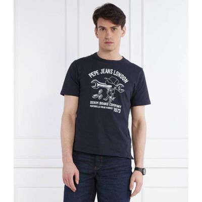 Pepe Jeans London T-shirt CEDRIC Regular Fit granatowy M Pepe Jeans London T-shirt CEDRIC Regular Fit granatowy M