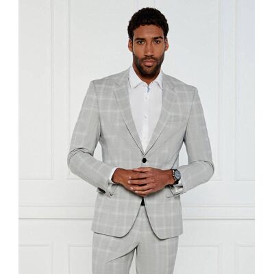 HUGO Marynarka Henry232X Slim Fit z dodatkiem wełny szary 46 HUGO Marynarka Henry232X Slim Fit z dodatkiem wełny szary 46