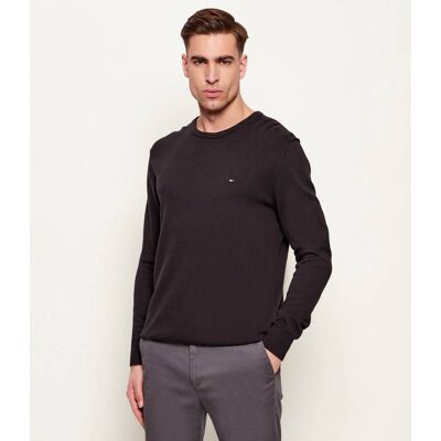 Tommy Hilfiger Sweter Regular Fit czarny L Tommy Hilfiger Sweter Regular Fit czarny L