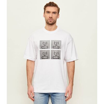 HUGO T-shirt Draxon Oversize fit biały S HUGO T-shirt Draxon Oversize fit biały S