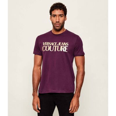 Versace Jeans Couture T-shirt Slim Fit bordowy XL Versace Jeans Couture T-shirt Slim Fit bordowy XL
