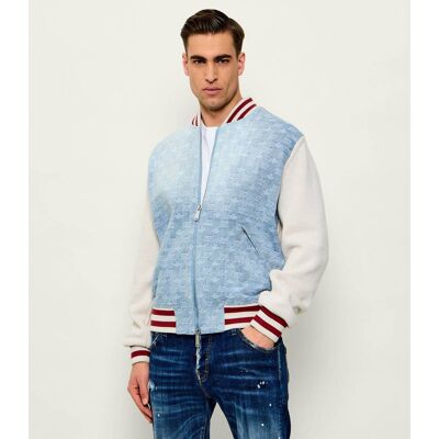 Dsquared2 Kurtka bomber Kaban Regular Fit błękitny XXL Dsquared2 Kurtka bomber Kaban Regular Fit błękitny XXL