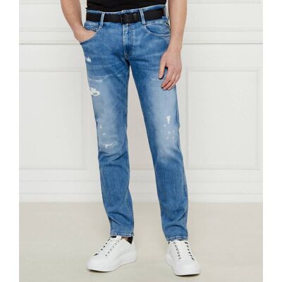 Replay Jeansy ANBASS Slim Fit niebieski 32/34 Replay Jeansy ANBASS Slim Fit niebieski 32/34