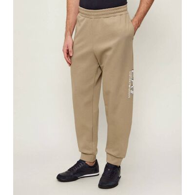 EA7 Spodnie dresowe Modern fit beżowy S EA7 Spodnie dresowe Modern fit beżowy S
