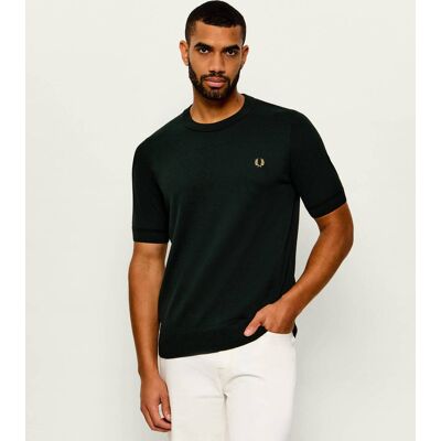 Fred Perry Sweter Regular Fit butelkowa zieleń M Fred Perry Sweter Regular Fit butelkowa zieleń M