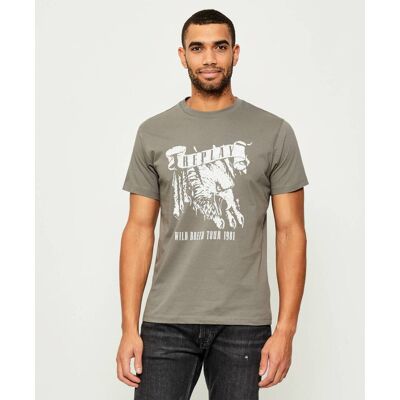 Replay T-shirt Regular Fit szary L Replay T-shirt Regular Fit szary L