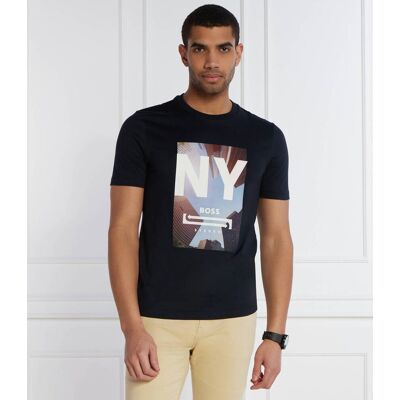 Boss BLACK T-shirt Tiburt 511 Regular Fit granatowy XL Boss BLACK T-shirt Tiburt 511 Regular Fit granatowy XL