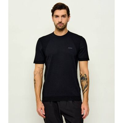Boss GREEN Sweter KN_Momentum-Lite TS Regular Fit czarny XXL Boss GREEN Sweter KN_Momentum-Lite TS Regular Fit czarny XXL