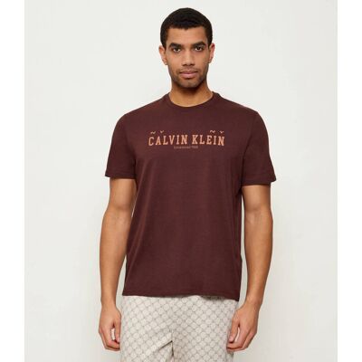 Calvin Klein Jeans T-shirt Regular Fit brązowy S Calvin Klein Jeans T-shirt Regular Fit brązowy S