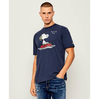 ST.Barth T-shirt ARNOTT WARM SAINT BARTH X PEANUTS Regular Fit granatowy XXL ST.Barth T-shirt ARNOTT WARM SAINT BARTH X PEANUTS Regular Fit granatowy XXL