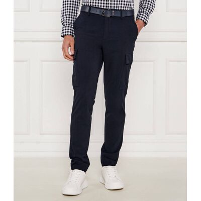 Boss BLACK Spodnie P-Kaiton1-Cargo Slim Fit granatowy 31/32 Boss BLACK Spodnie P-Kaiton1-Cargo Slim Fit granatowy 31/32