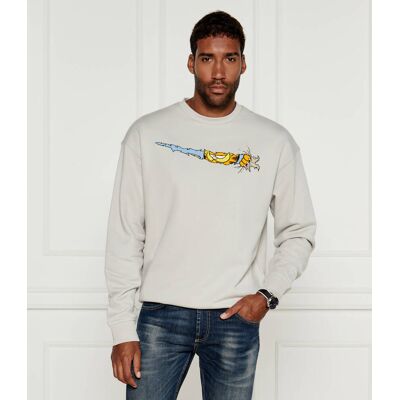 Iceberg Bluza ICEBERG X GARFIELD Regular Fit szary XXL Iceberg Bluza ICEBERG X GARFIELD Regular Fit szary XXL
