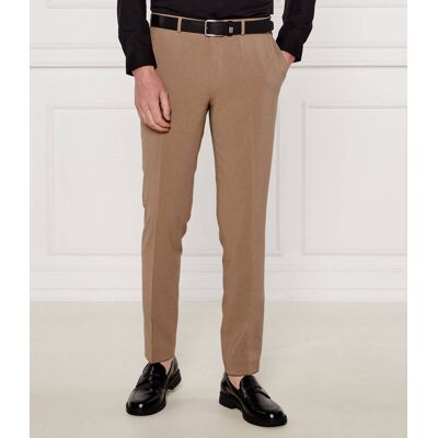 HUGO Spodnie Hesten232X Extra slim fit brązowy 48 HUGO Spodnie Hesten232X Extra slim fit brązowy 48