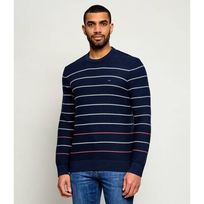 Tommy Jeans Sweter Slim Fit granatowy S Tommy Jeans Sweter Slim Fit granatowy S