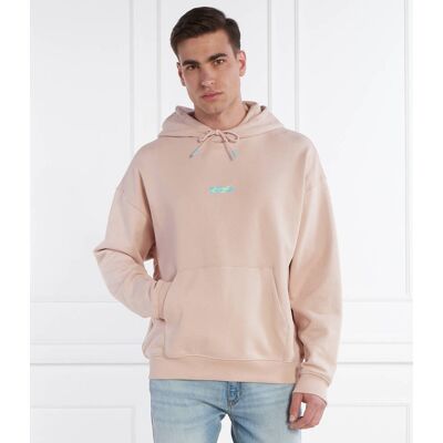 HUGO Bluza Dreezes Oversize fit pudrowy róż XL HUGO Bluza Dreezes Oversize fit pudrowy róż XL
