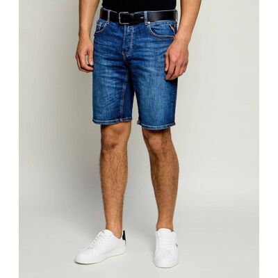 Replay Jeansowe szorty GROVER Straight fit niebieski 31 Replay Jeansowe szorty GROVER Straight fit niebieski 31
