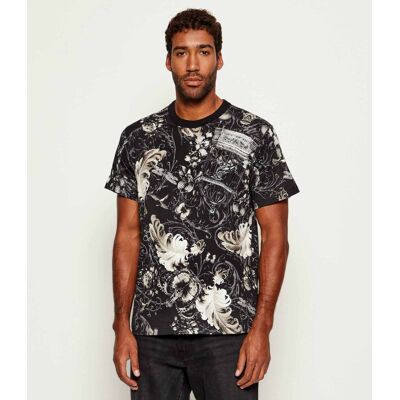 Versace Jeans Couture T-shirt CABINET C CROWN Regular Fit czarny S Versace Jeans Couture T-shirt CABINET C CROWN Regular Fit czarny S