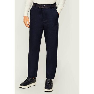 HUGO Spodnie chino Genar253 Slim Fit granatowy L HUGO Spodnie chino Genar253 Slim Fit granatowy L