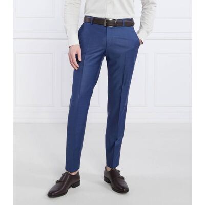 Joop! Wełniane spodnie Blayr-STR Slim Fit granatowy 56 Joop! Wełniane spodnie Blayr-STR Slim Fit granatowy 56