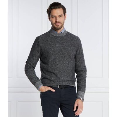 Boss BLACK Wełniany sweter Marameo Regular Fit grafitowy XXXL Boss BLACK Wełniany sweter Marameo Regular Fit grafitowy XXXL