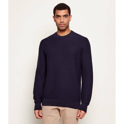 Boss BLACK Sweter H-Imberto Regular Fit granatowy XXL Boss BLACK Sweter H-Imberto Regular Fit granatowy XXL