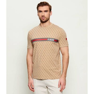 Guess ACTIVE T-shirt Jamey Regular Fit beżowy XL Guess ACTIVE T-shirt Jamey Regular Fit beżowy XL