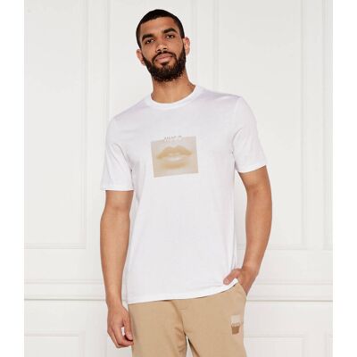 HUGO T-shirt Deterni Regular Fit biały XXL HUGO T-shirt Deterni Regular Fit biały XXL