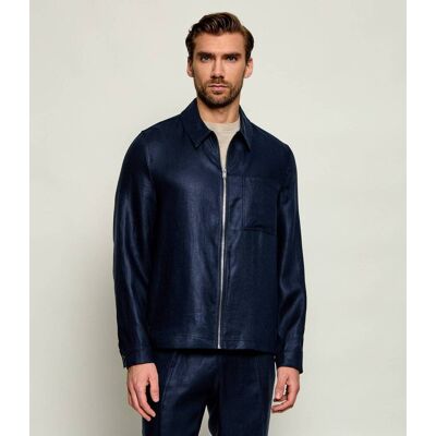 Drykorn Lniana kurtka JERSON Regular Fit granatowy XL Drykorn Lniana kurtka JERSON Regular Fit granatowy XL