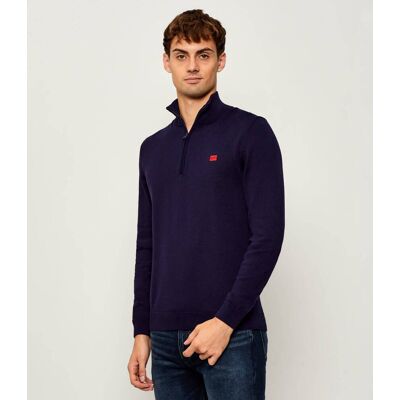 HUGO Sweter San Quintus-C Regular Fit granatowy M HUGO Sweter San Quintus-C Regular Fit granatowy M