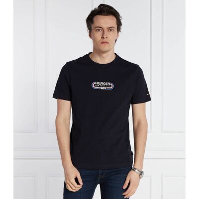 Tommy Hilfiger T-shirt Regular Fit granatowy M Tommy Hilfiger T-shirt Regular Fit granatowy M