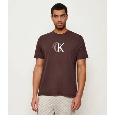 Calvin Klein Jeans T-shirt 2TONE Regular Fit brązowy M Calvin Klein Jeans T-shirt 2TONE Regular Fit brązowy M