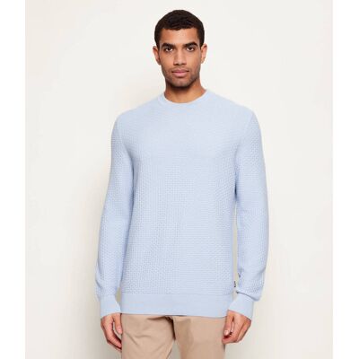 Boss BLACK Sweter H-Imberto Regular Fit błękitny XXL Boss BLACK Sweter H-Imberto Regular Fit błękitny XXL