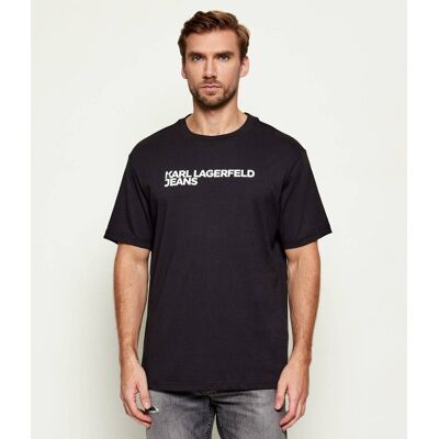 Karl Lagerfeld Jeans T-shirt Regular Fit czarny XXL Karl Lagerfeld Jeans T-shirt Regular Fit czarny XXL