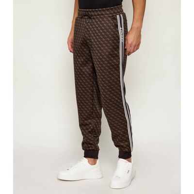 Guess ACTIVE Spodnie dresowe PARIMO Regular Fit brązowy L Guess ACTIVE Spodnie dresowe PARIMO Regular Fit brązowy L