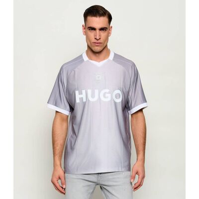 HUGO T-shirt Dwild Relaxed fit szary XXL HUGO T-shirt Dwild Relaxed fit szary XXL