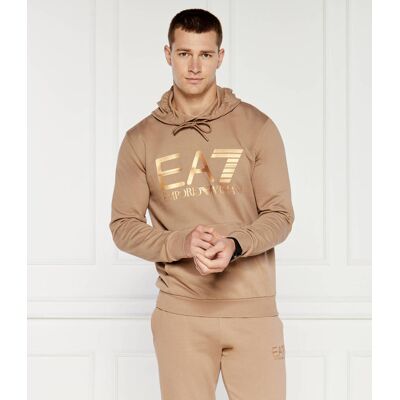 EA7 Bluza Regular Fit brązowy XXL EA7 Bluza Regular Fit brązowy XXL