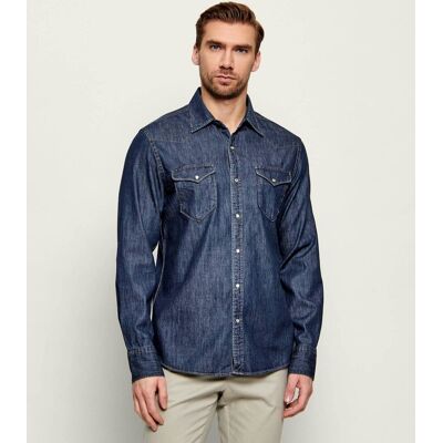 Replay Jeansowa koszula Regular Fit granatowy XL Replay Jeansowa koszula Regular Fit granatowy XL