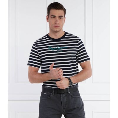 Pepe Jeans London T-shirt EGGO Regular Fit granatowy S Pepe Jeans London T-shirt EGGO Regular Fit granatowy S