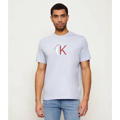 Calvin Klein Jeans T-shirt 2TONE Regular Fit błękitny L Calvin Klein Jeans T-shirt 2TONE Regular Fit błękitny L