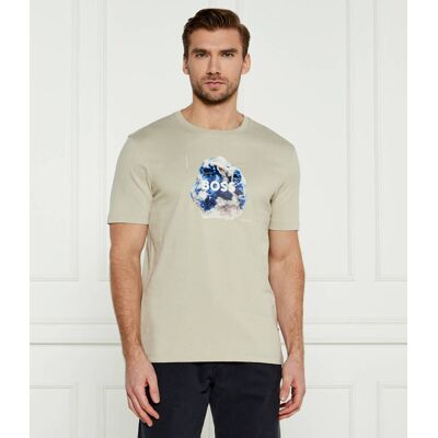 Boss ORANGE T-shirt Moon Regular Fit beżowy S Boss ORANGE T-shirt Moon Regular Fit beżowy S