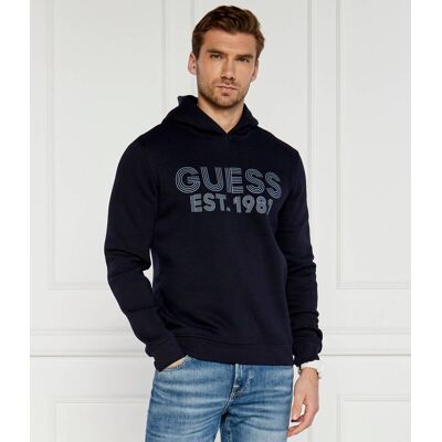 Guess Bluza Regular Fit granatowy S Guess Bluza Regular Fit granatowy S