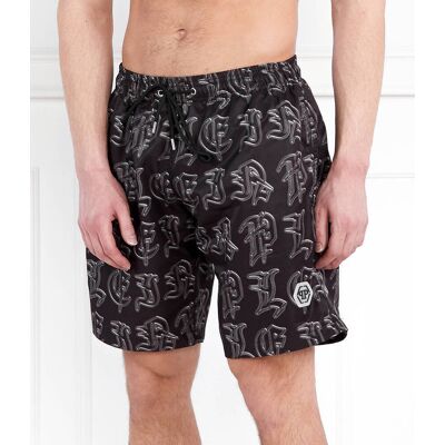 Philipp Plein Szorty kąpielowe Regular Fit grafitowy S Philipp Plein Szorty kąpielowe Regular Fit grafitowy S