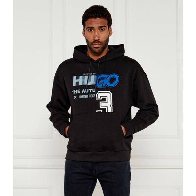Hugo Blue Bluza Nesidi Regular Fit czarny XXL Hugo Blue Bluza Nesidi Regular Fit czarny XXL