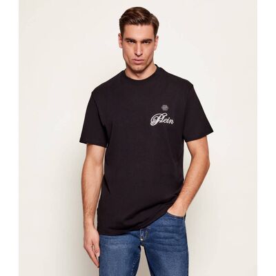 Philipp Plein T-shirt Signature Regular Fit czarny XL Philipp Plein T-shirt Signature Regular Fit czarny XL