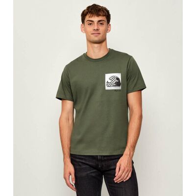 Replay T-shirt Regular Fit zielony S Replay T-shirt Regular Fit zielony S